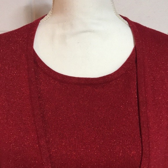 Croft & Barrow Sweater/Cardigan XL Pt. - Picture 2 of 8